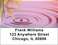 Bamboo & Water Droplet Address Labels | LBZNAT-33
