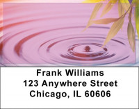 Bamboo & Water Droplet Address Labels | LBZNAT-33