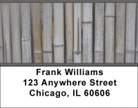 Bamboo Textures Address Labels | LBZNAT-35