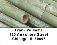 Green Bamboo Address Labels | LBZNAT-36