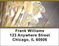 Dried Seed Pods and Flowers Address Labels | LBZNAT-58