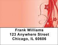 Filigree Floral And Lace Abstract Address Labels | LBZNAT-70