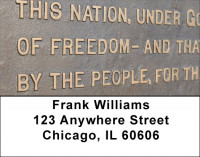 Civil War Monuments Address Labels | LBZPAT-25