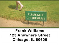Legalize Marijuana -Please Keep Off The Grass Address Labels | LBZPAT-33