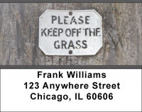 Legalize Marijuana -Please Keep Off The Grass Address Labels | LBZPAT-33