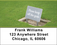 Legalize Marijuana -Please Keep Off The Grass Address Labels | LBZPAT-33