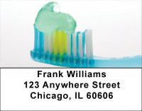 Clean Mouth In Aqua Address Labels | LBZPRO-09