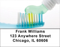 Clean Mouth In Aqua Address Labels | LBZPRO-09