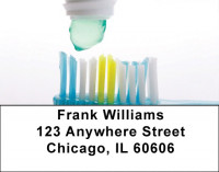 Clean Mouth In Aqua Address Labels | LBZPRO-09