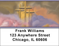 Crosses - Golden Crosses Address Labels | LBZREL-17