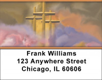 Crosses - Golden Crosses Address Labels | LBZREL-17