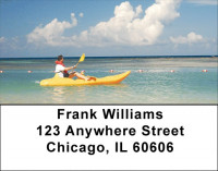 Serenity On The Kayak Address Labels | LBZSAI-08