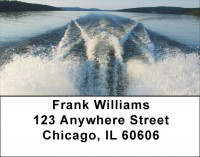 Boat Wakes Address Labels | LBZSAI-11