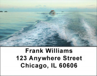 Boat Wakes Address Labels | LBZSAI-11