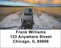 Boat Wakes Address Labels | LBZSAI-11