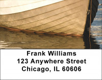 Moored Fishing Boats Address Labels | LBZSAI-13
