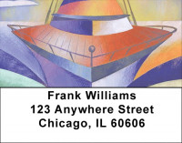 Artistic Look At Sailing Address Labels | LBZSAI-18
