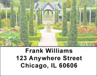 European Castles Topiary Gardens Address Labels | LBZSCE-13