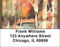 Watercolor - Fall Reflections Address Labels | LBZSCE-18