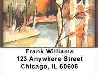 Watercolor - Fall Reflections Address Labels | LBZSCE-18