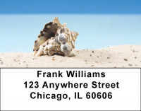 Beach Stripes Address Labels | LBZSCE-25