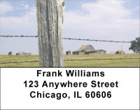 Barbed Wire Fences Address Labels | LBZSCE-36