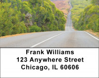 Taking The Long Road Address Labels | LBZSCE-43