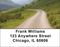 Taking The Long Road Address Labels | LBZSCE-43