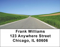 Taking The Long Road Address Labels | LBZSCE-43