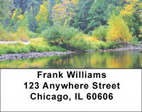 Mountain Brook In Fall Address Labels | LBZSCE-44