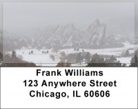 Wintered Foothills Address Labels | LBZSCE-49