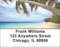 Palms On Beach Address Labels | LBZSCE-54