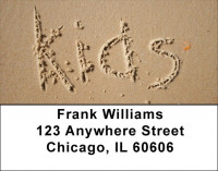 Messages In Sand Address Labels | LBZSCE-57