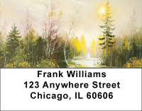 Winter Sunrise Address Labels | LBZSCE-68
