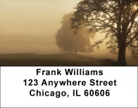 Foggy Riverbank Address Labels | LBZSCE-70