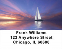 Sailboats At Sunrise Address Labels | LBZSCE-73