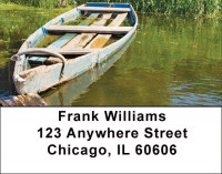 Vintage Fishing Boats Address Labels | LBZSCE-74