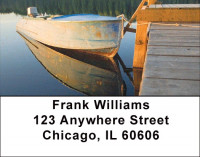 Vintage Fishing Boats Address Labels | LBZSCE-74