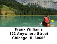 Mountain Lakes On Kayak Address Labels | LBZSCE-76