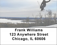 Skiing Address Labels | LBZSPO-24