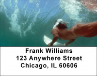 Duck Diving Address Labels | LBZSPO-33