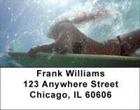 Duck Diving Address Labels | LBZSPO-33