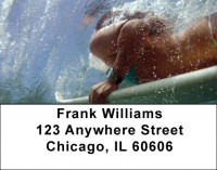 Duck Diving Address Labels | LBZSPO-33
