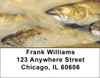 Trout On Ice Address Labels | LBZSPO-38