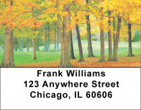 Golf Courses In Autumn Address Labels | LBZSPO-41