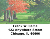 Golf Courses In Autumn Address Labels | LBZSPO-41
