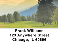 Golf Courses In Autumn Address Labels | LBZSPO-41