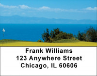 Golfers View Of Catalina Island Address Labels | LBZSPO-43