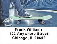 Skateboarding Address Labels | LBZSPO-61