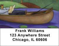 Sports - Fishing - Lazy Day Fishing Address Labels | LBZSPO-64